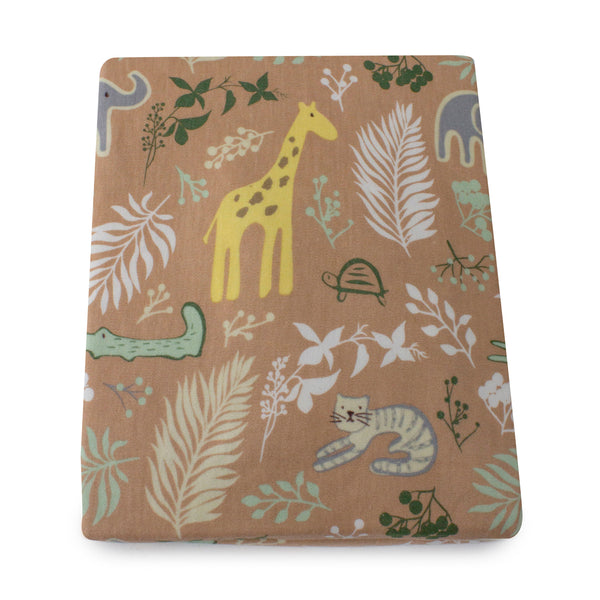 Jungle Bamboo Jersey Cot Fitted Sheet