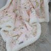 Sleeping Bunny Reversible Fleece Cuddle Blanket