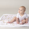 Sleeping Bunny Reversible Fleece Cuddle Blanket