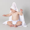 Provincial 2pk Hooded Towel - Blush/Grey