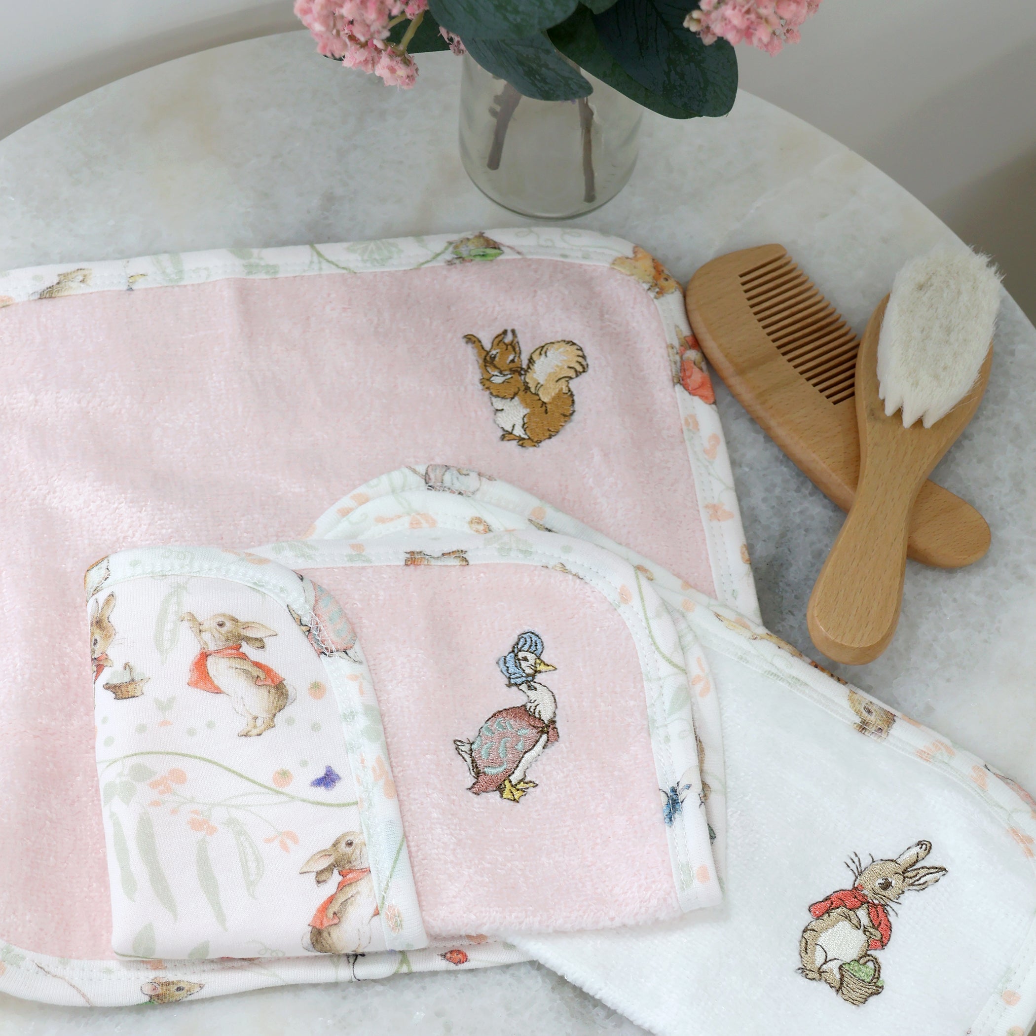 Flopsy Mopsy & Cottontail 3pk Face Washers