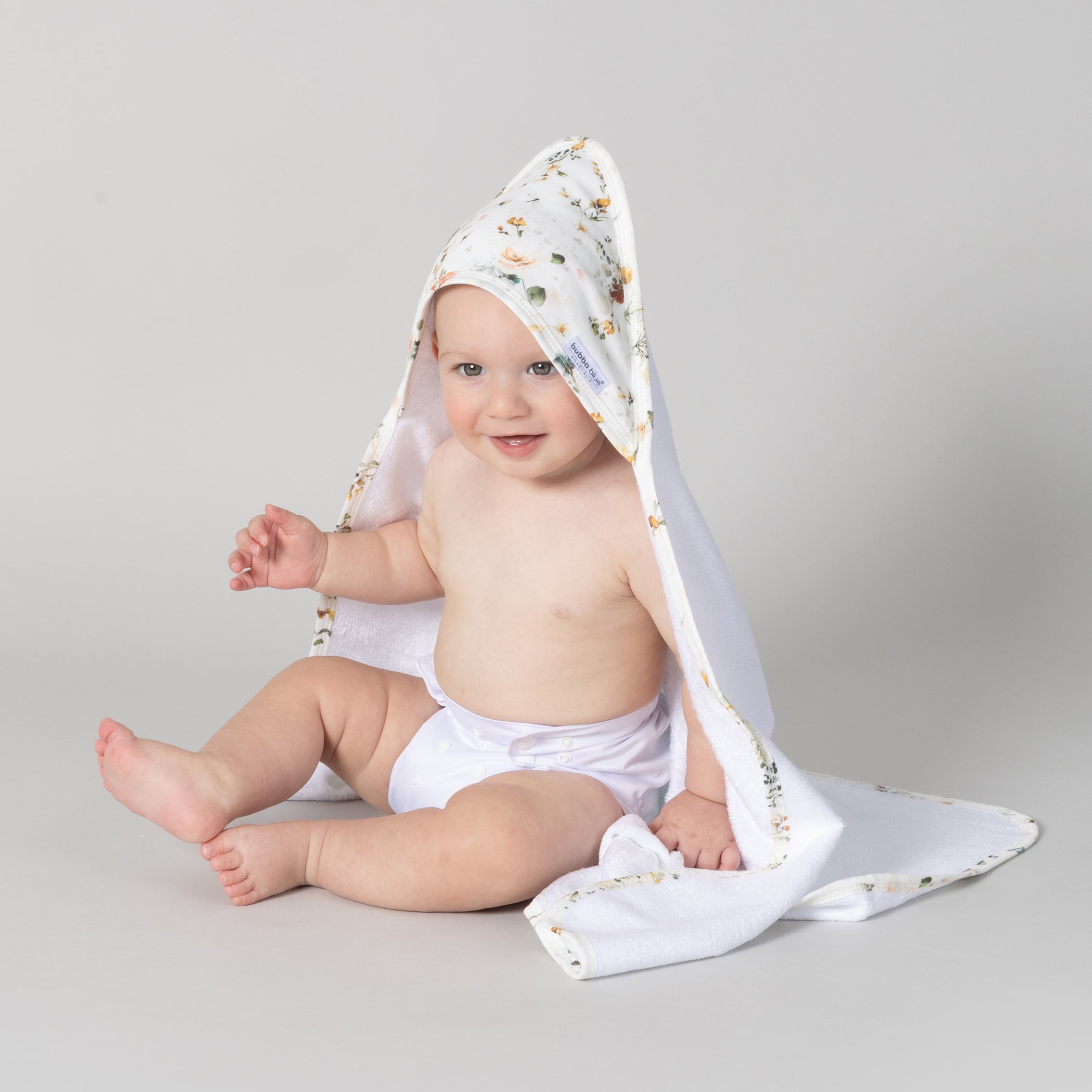 Peonies Bamboo 2pk Hooded Towels