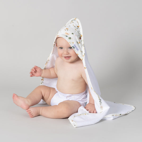 Peonies Bamboo 2pk Hooded Towels