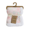 Jungle Bamboo Reversible Cuddle Blanket - Berry