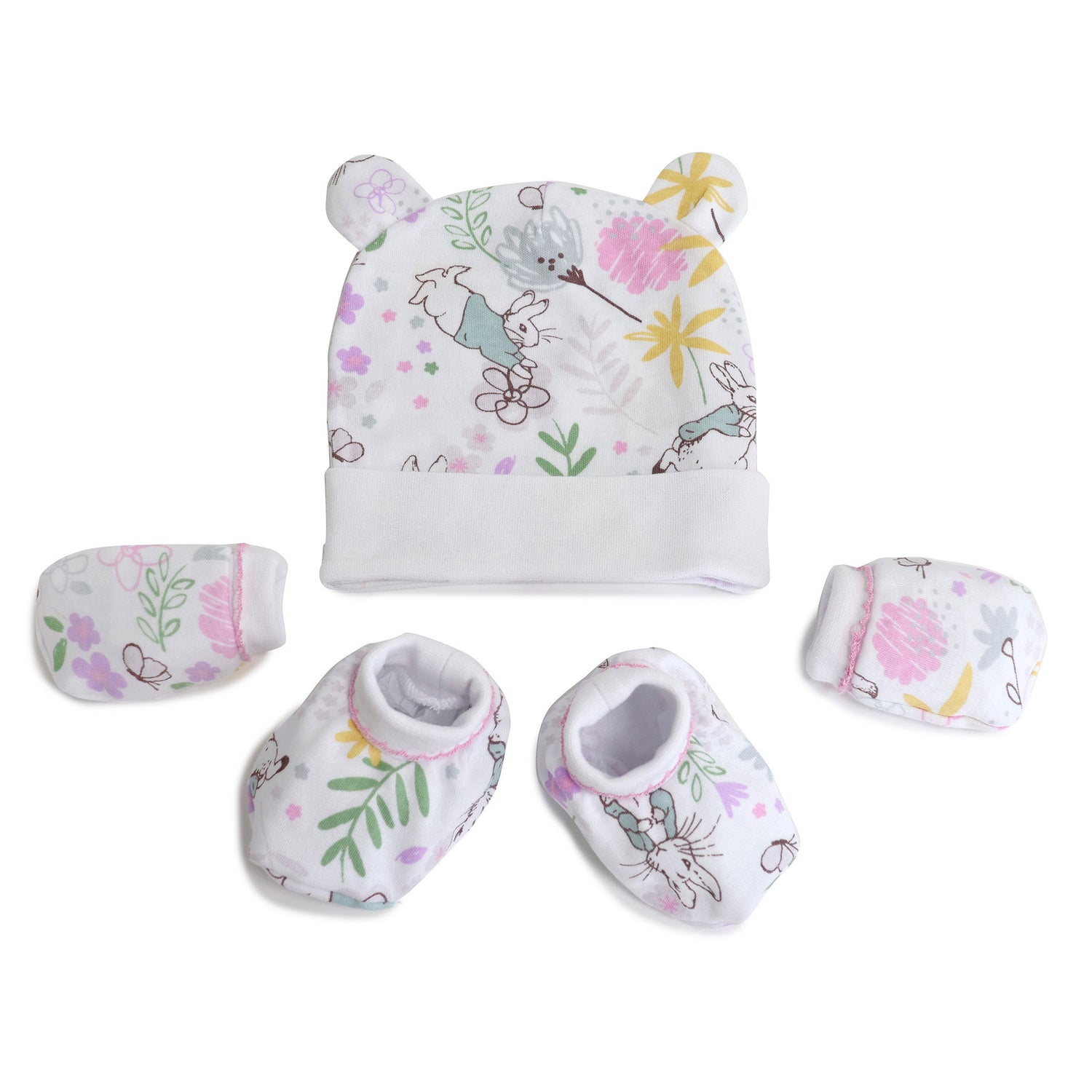 Peter Rabbit 'New Adventure' 3 Piece Layette Set - Pink