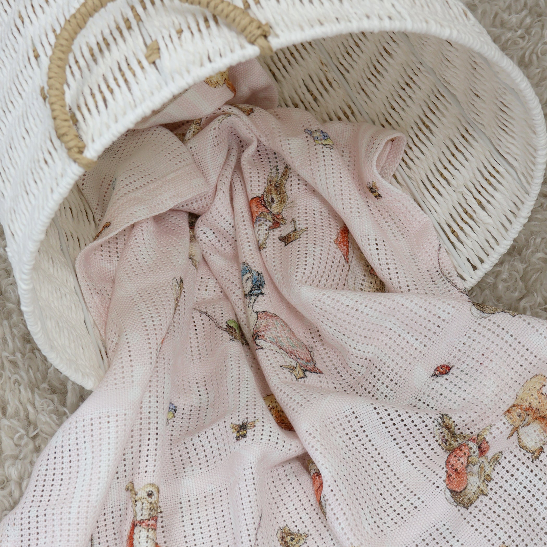 Flopsy Mopsy & Cottontail Cellular Blanket
