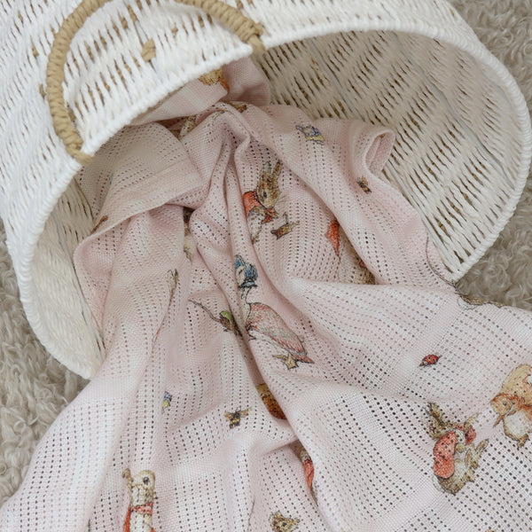 Flopsy Mopsy & Cottontail Cellular Blanket