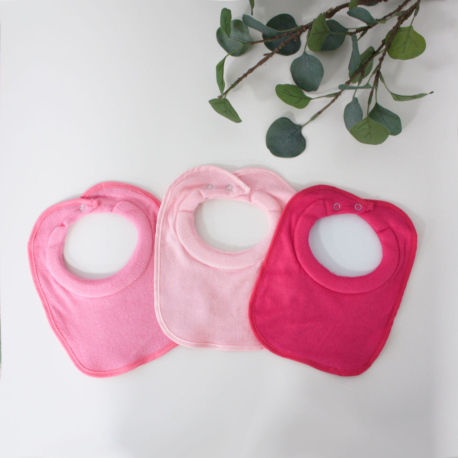 4Baby 3pk Dribble Bibs Pink