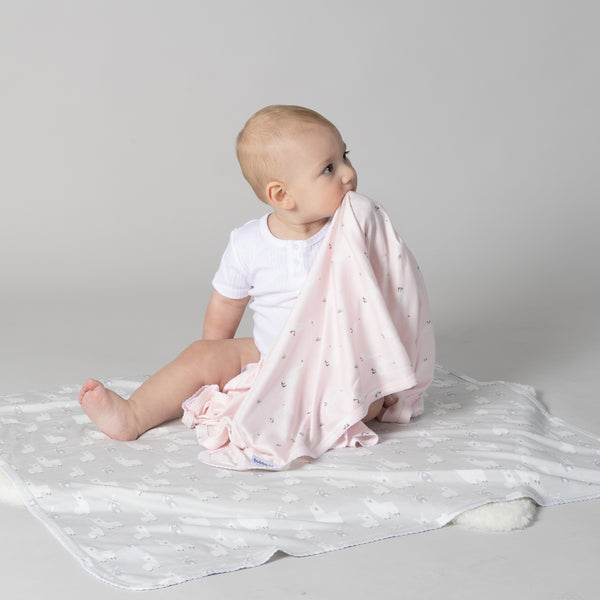 Provincial 2pk Jersey Wrap - Blush/Grey
