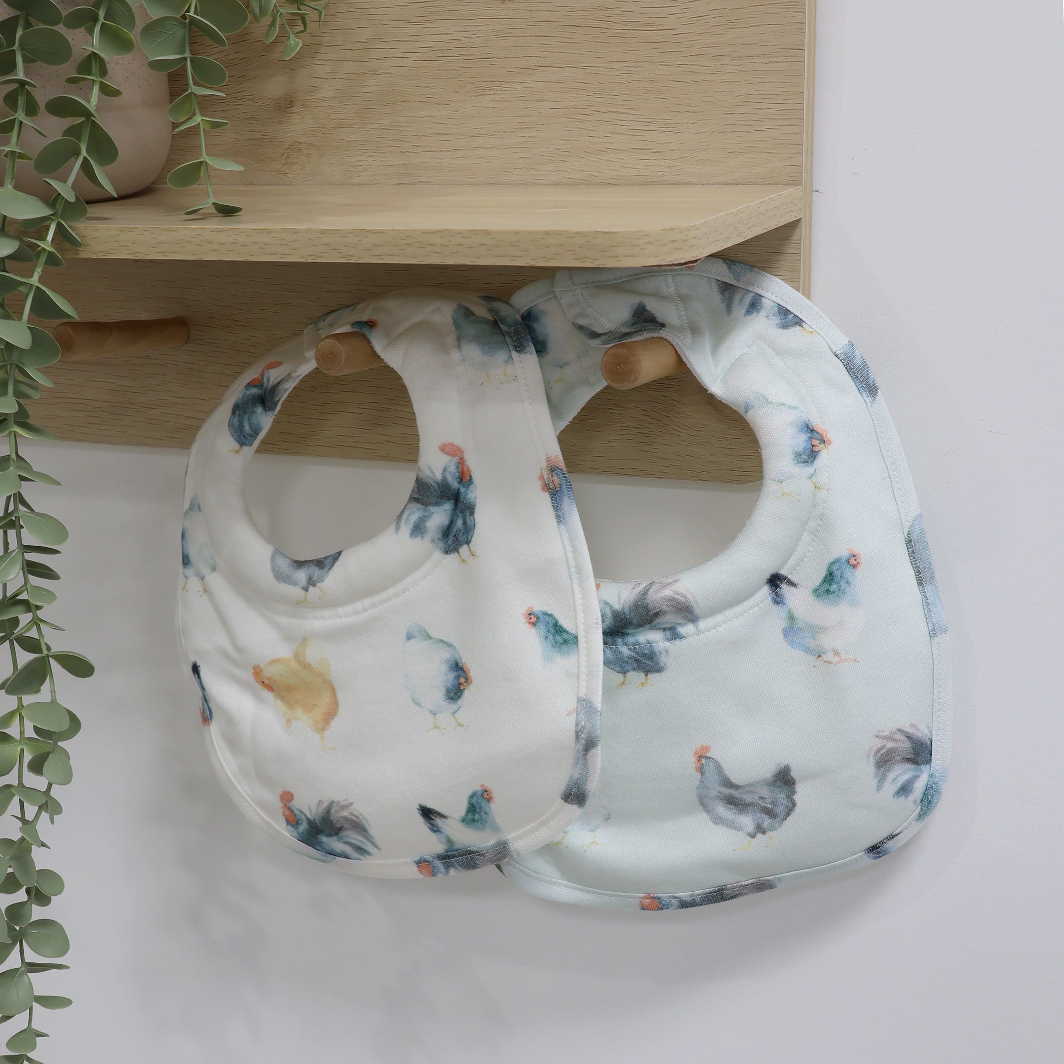 Little Rooster 2pk Dribble Bibs