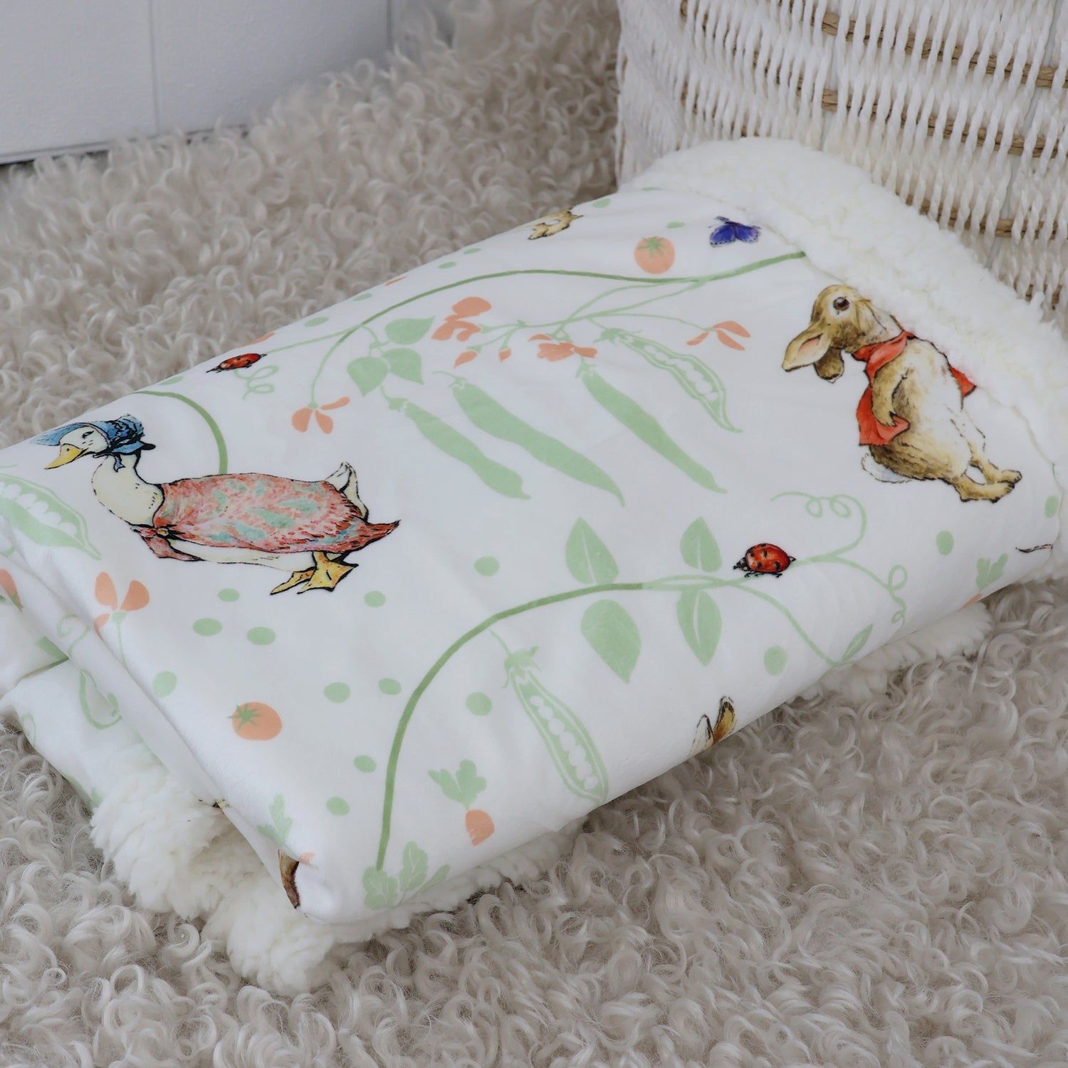 Flopsy Mopsy & Cottontail Cuddle Blanket