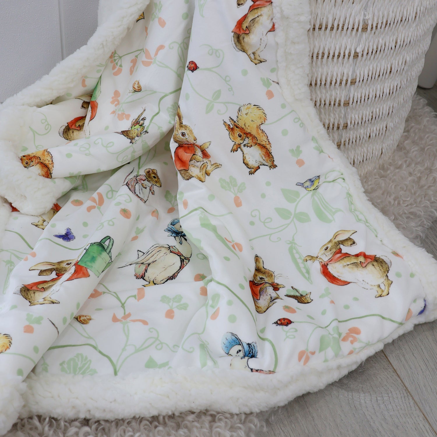Flopsy Mopsy & Cottontail Cuddle Blanket