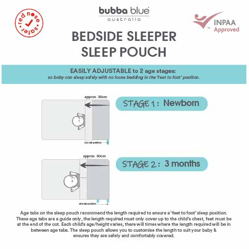 Nordic 2.5 TOG Sleep Pouch Co Sleeper/Bedside Sleeper - Sand