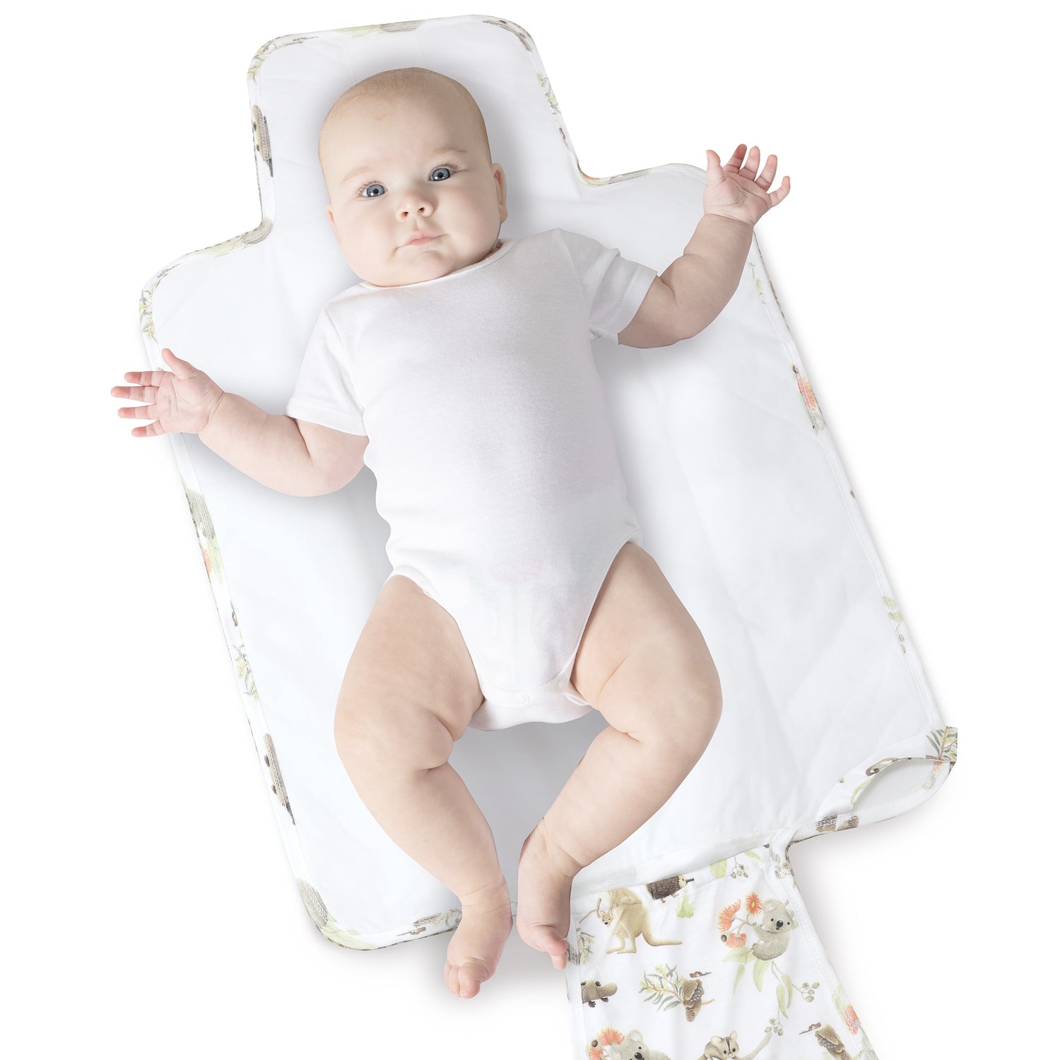 Aussie Animals Travel Change Mat Plus FREE Jungle Face Washers