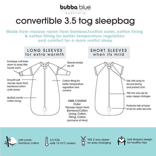 Nordic 3.5 TOG Convertible Sleep Bag - Rose