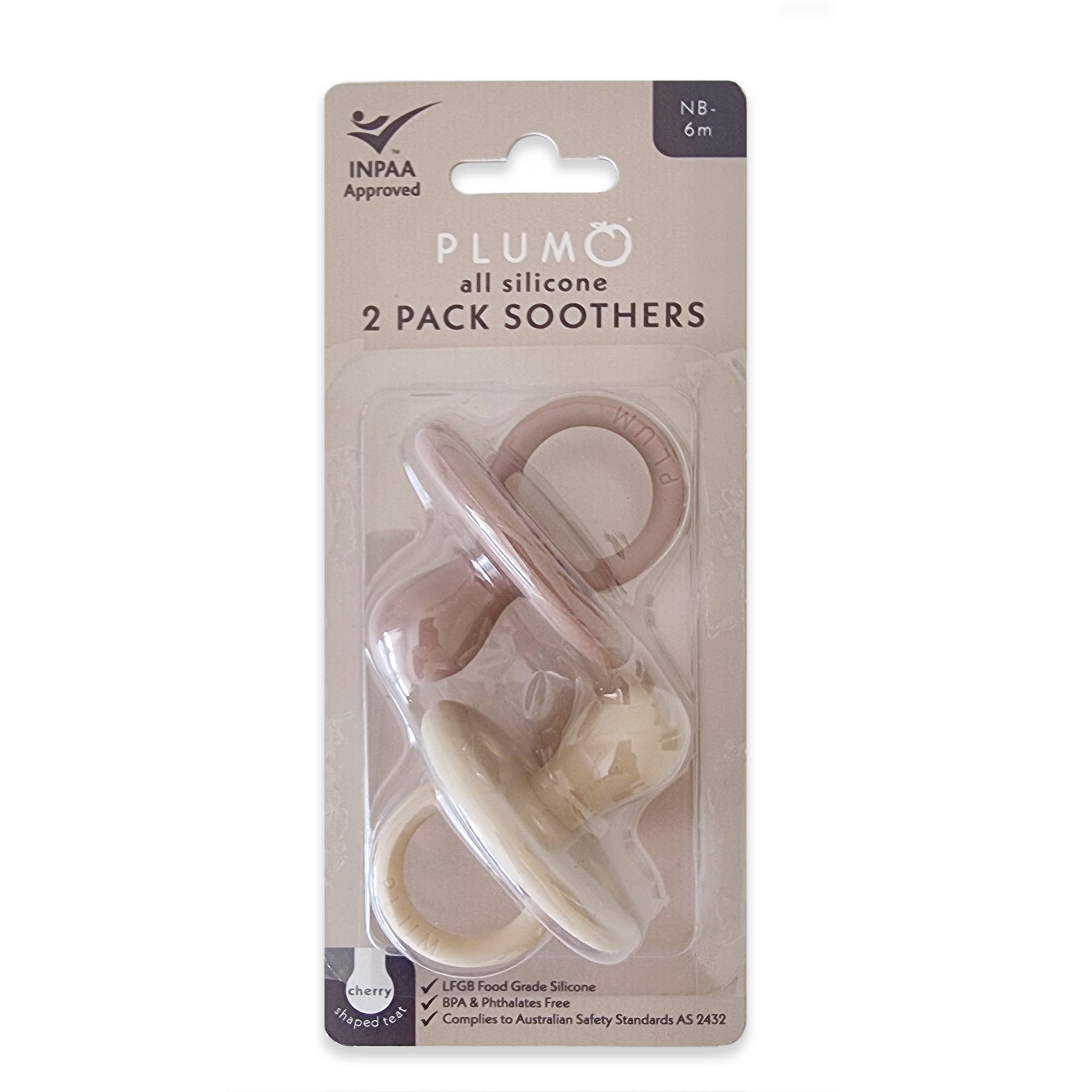4PK Silicone Soothers Bundle - Sand & Nutmeg (0-6M)