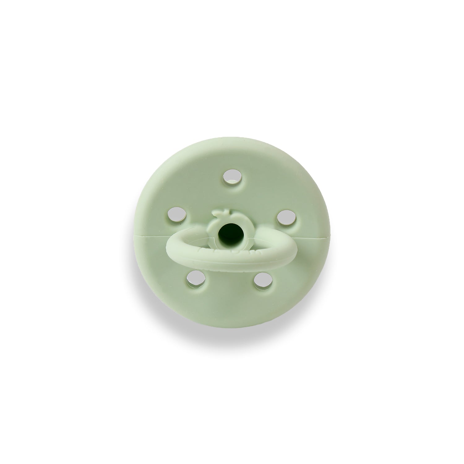 PLUM 2pk Silicone Soothers - Olive & Steel Blue (0-6M)