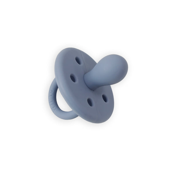 4pk Silicone Soothers Bundle (Blues) - Snow/Steel Blue/Teal/French Navy