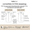 Nordic 3.5 TOG Convertible Sleep Bag - Rose