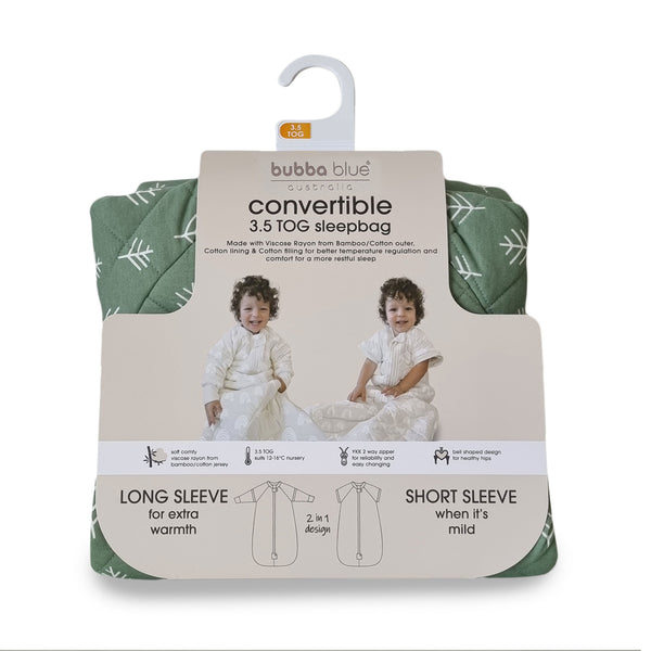 Nordic 2.5 TOG Sleep Suit & 3.5 TOG Convertible Sleep Bag Bundle - Forest