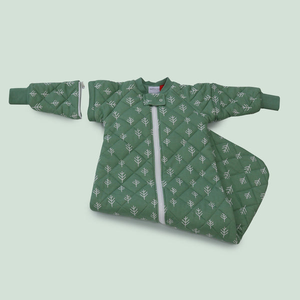 Nordic 2.5 TOG Sleep Suit & 3.5 TOG Convertible Sleep Bag Bundle - Forest
