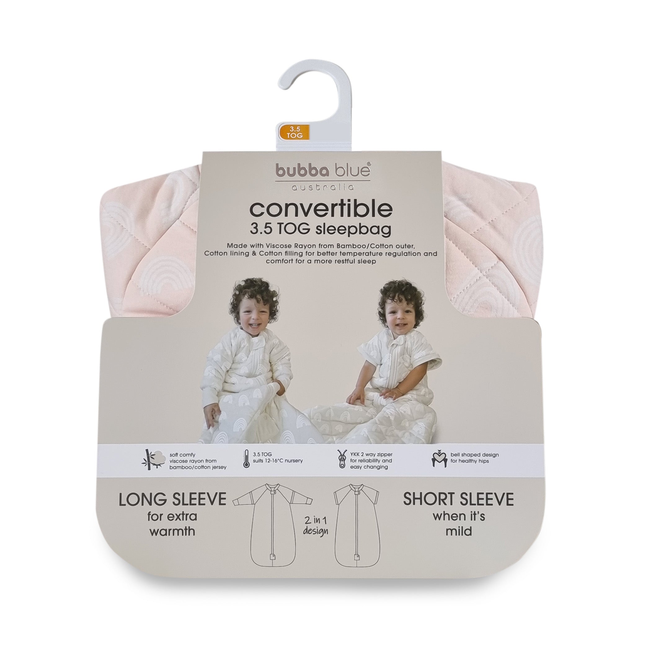 Nordic 3.5 TOG Convertible Sleep Bag - Rose