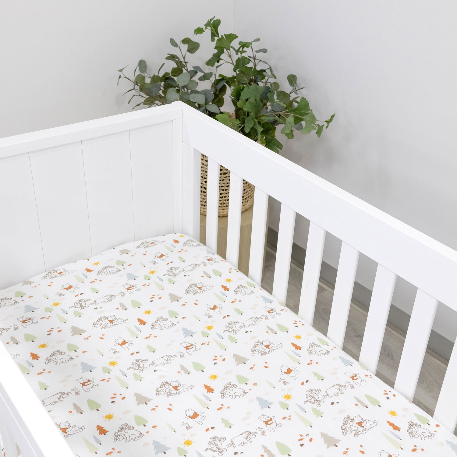 Disney Winnie the Pooh Jersey Cot Fitted Sheet