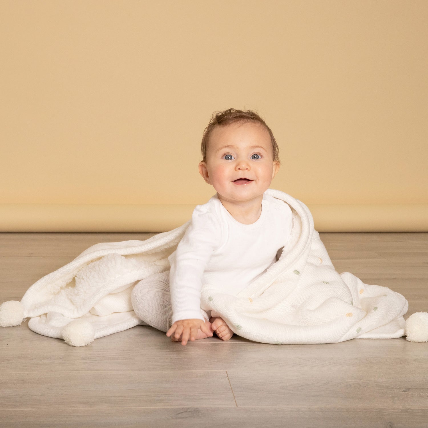 Confetti Knit Blanket - White Multi