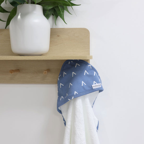 Nordic 2pk Hooded Towel Denim/Mint