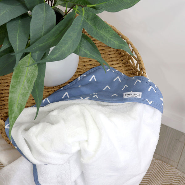 Nordic 2pk Hooded Towel Denim/Mint