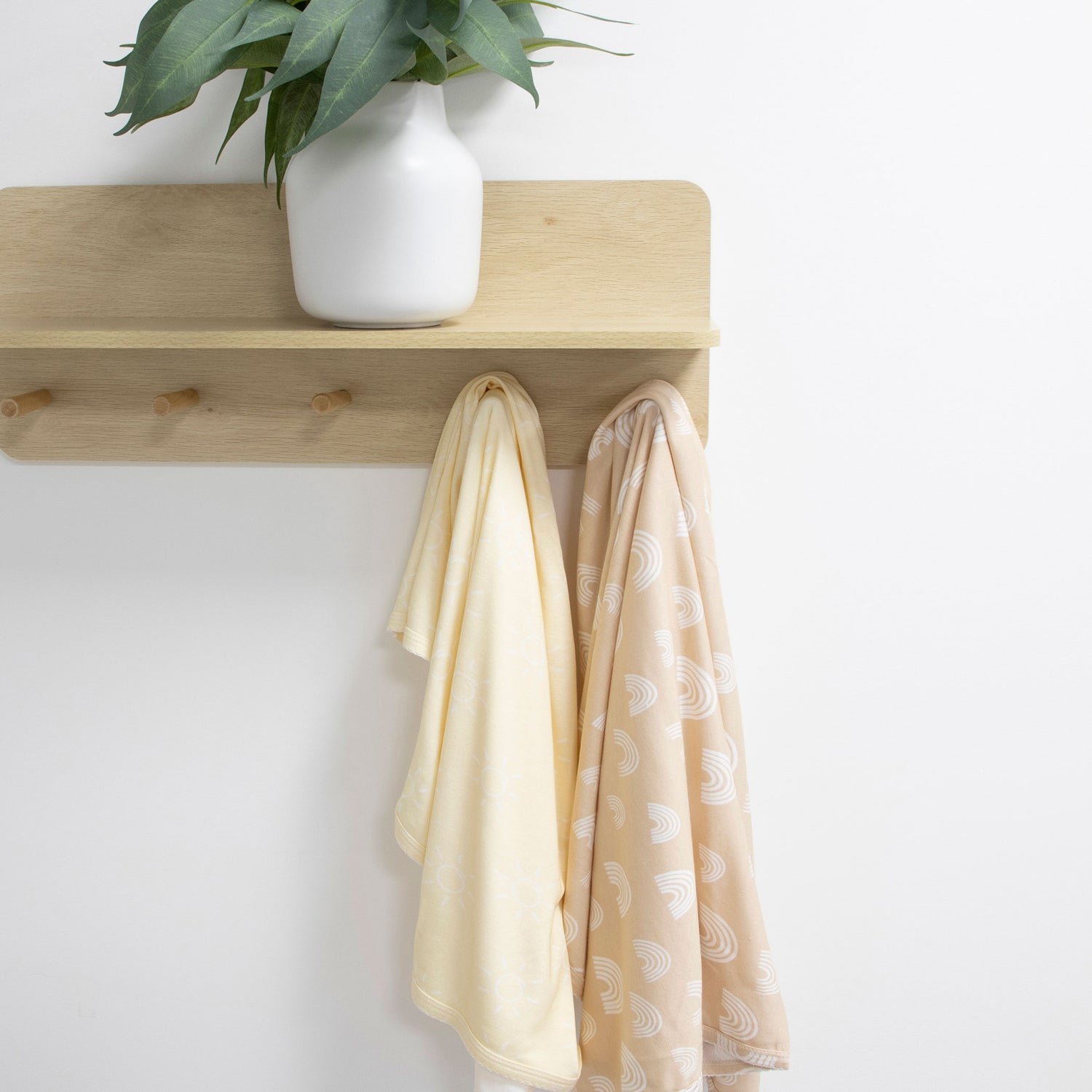 Nordic 2pk Jersey Wrap Vanilla/Latte