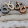 4pk Pram Clips Unisex Pack - Grey/Sand/Nutmeg/Terracotta