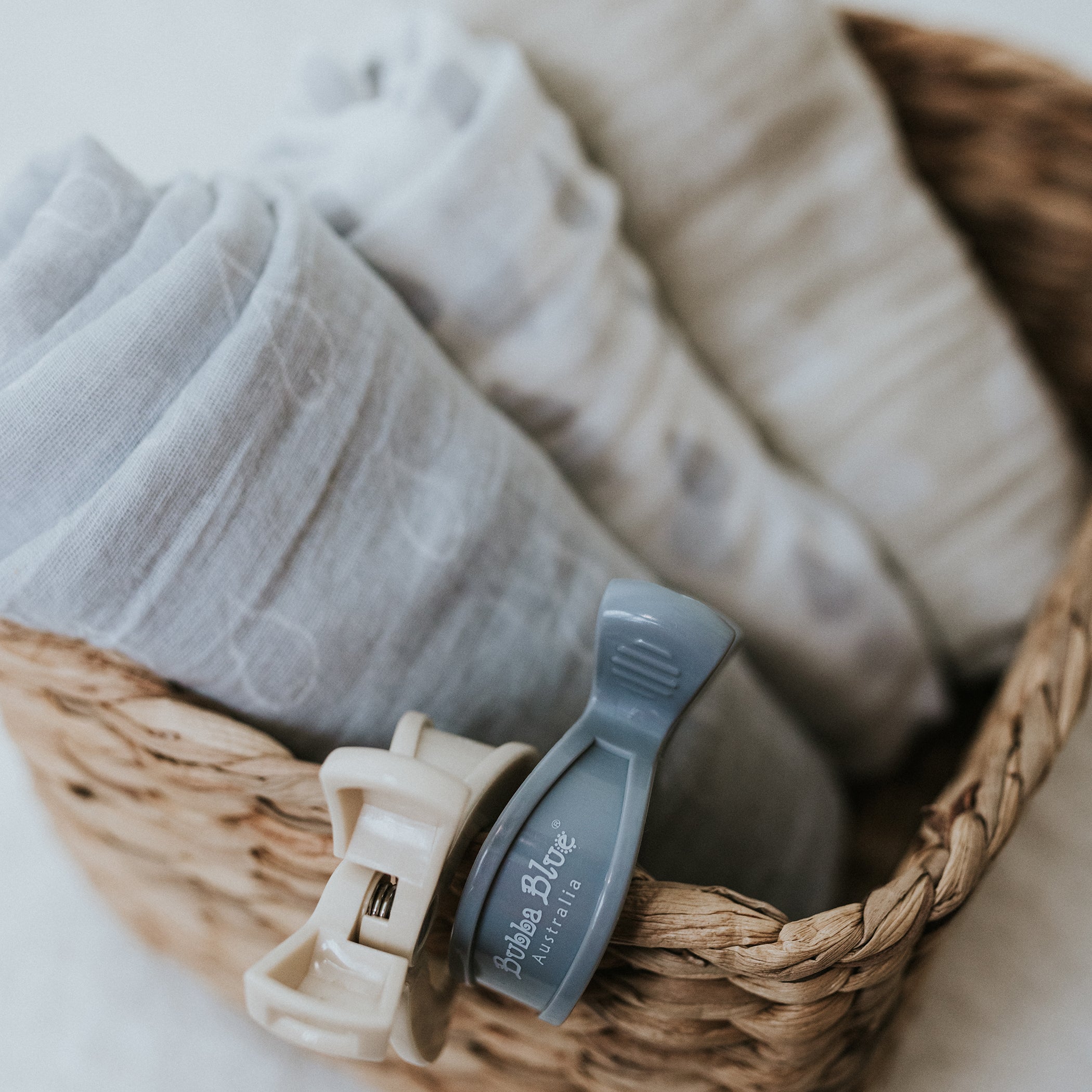 4pk Pram Clips Unisex Pack - Grey/Sand/Nutmeg/Terracotta