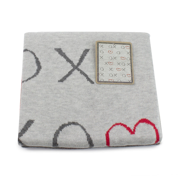 Silver Mist Bamboo Knit Blanket