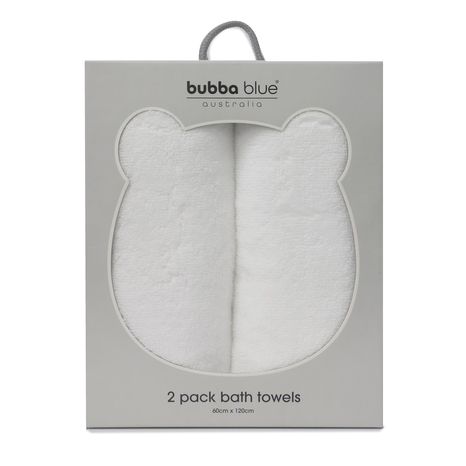 Terrazzo Baby Bath Towel 2pk White