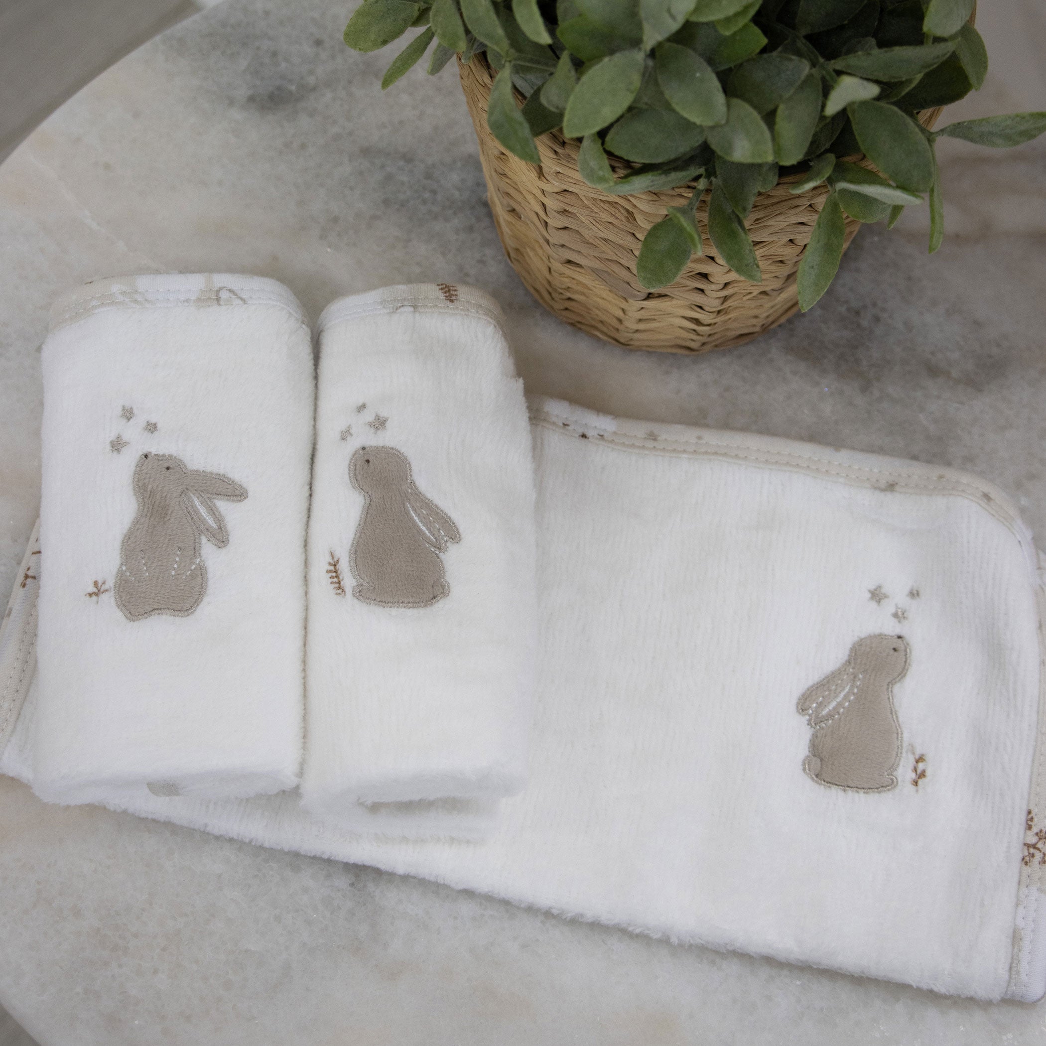 Bunny Dreams 3pk Face Washers