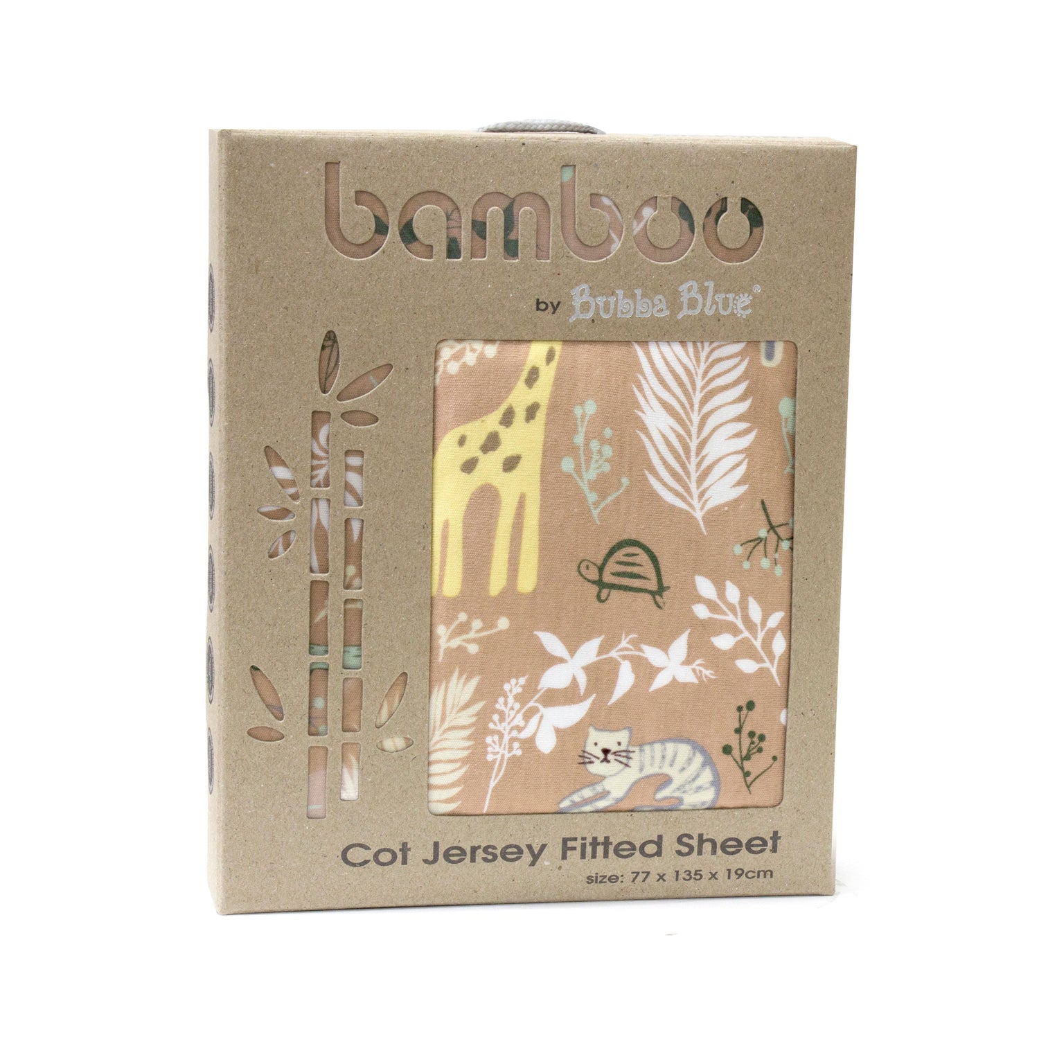 'Buy One, Get One Free' Jungle Bamboo Jersey Cot Fitted Sheet