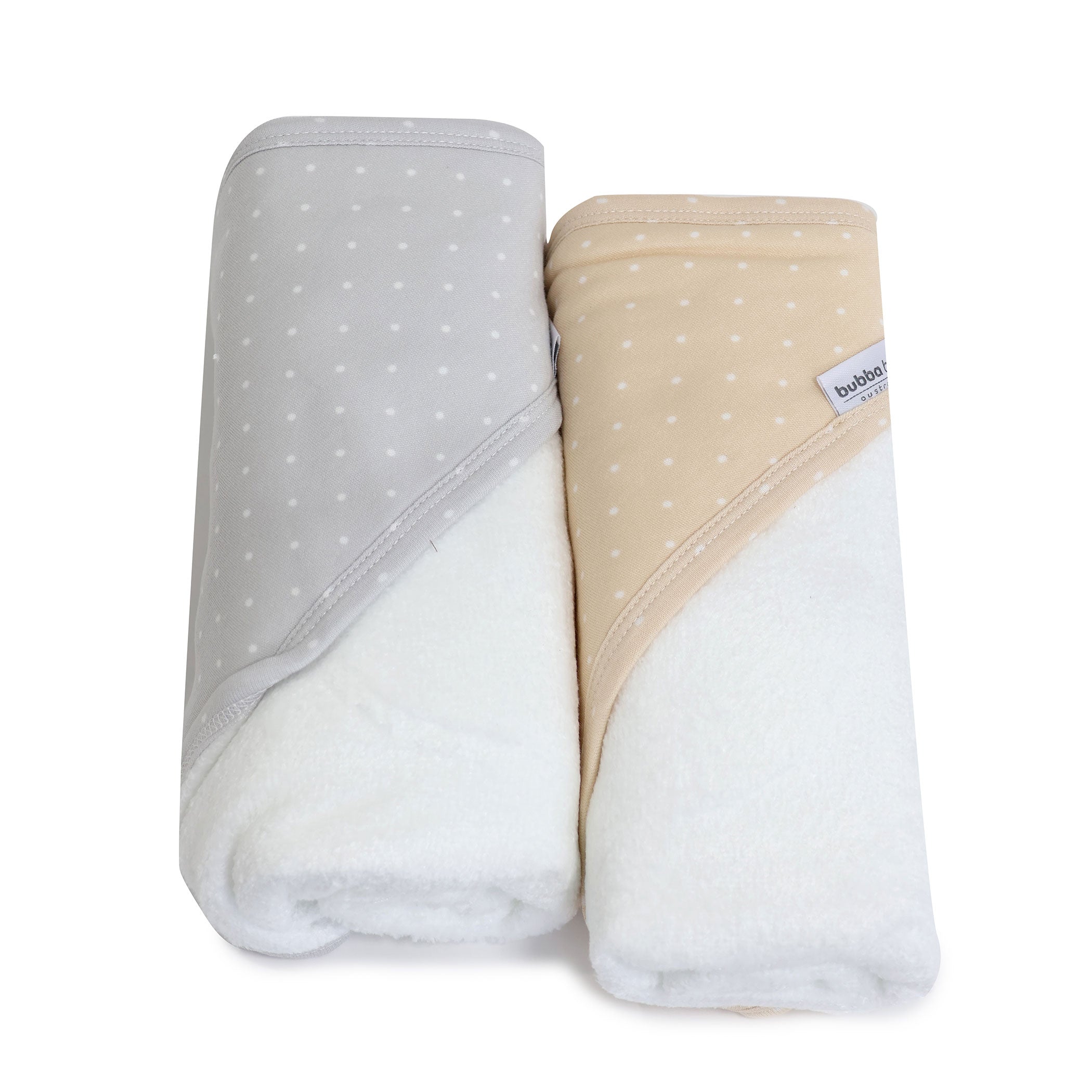 Confetti 2pk Hooded Towel Grey/Taupe