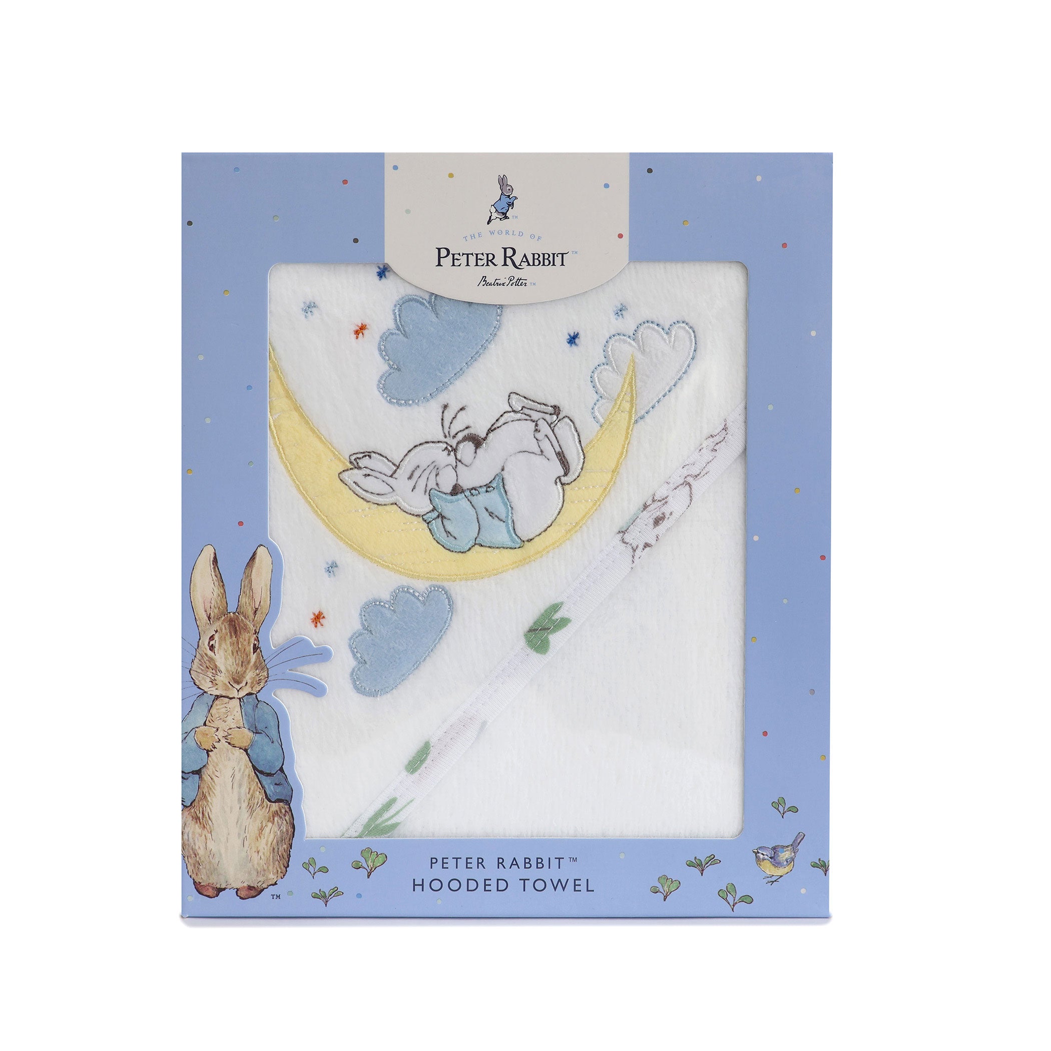 Peter Rabbit 'New Adventure' Hooded Towel - Blue