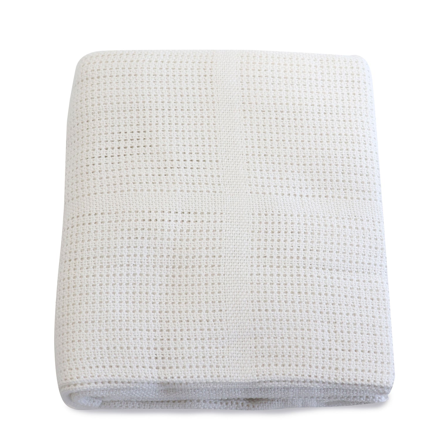 Bamboo White Cellular Large Blanket