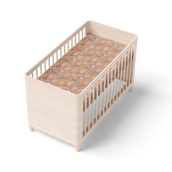 Jungle Bamboo Jersey Cot Fitted Sheet