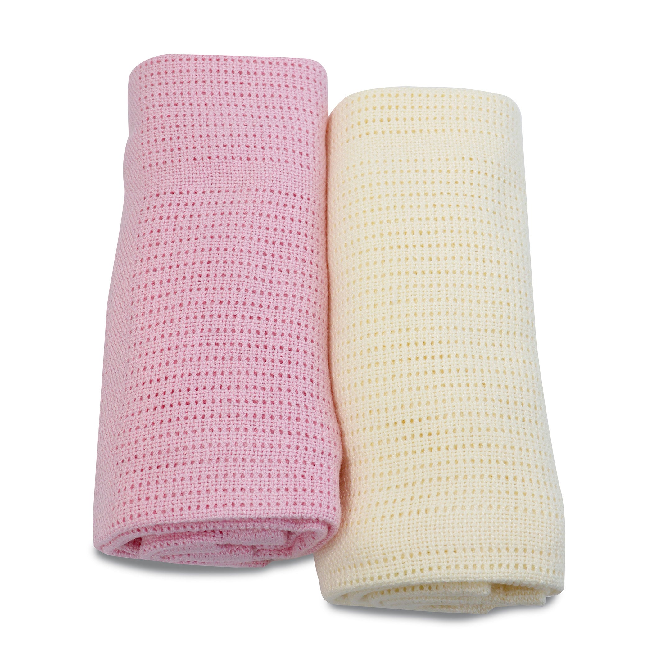 Nordic Sorbet 2pk Cellular Blanket Strawberry/Cherry