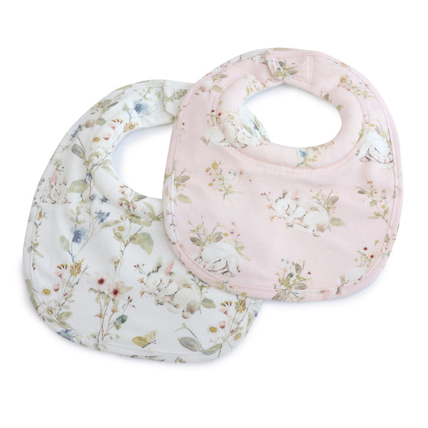 Sleeping Bunny 2pk Dribble Bibs