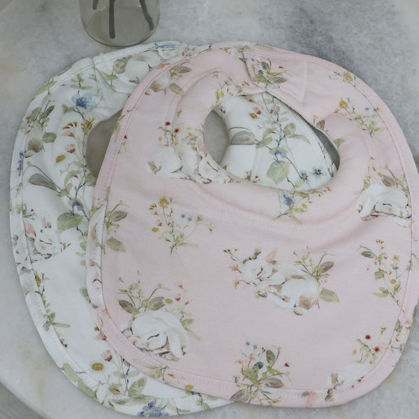 Sleeping Bunny 2pk Dribble Bibs