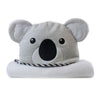 Aussie Animals 'Koala' Bundle - Novelty Hooded Towel, Security Blanket and Silicone Bib