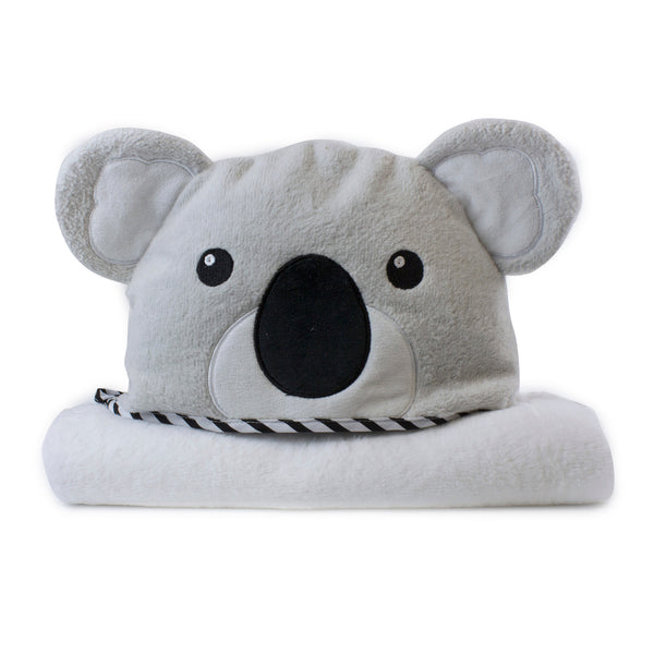 Koala Nursery Bundle - Hooded Towel, Face Washers, Security Blanket