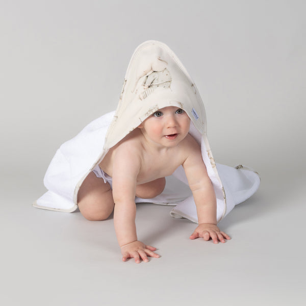Elephant Bedtime Hooded Towel