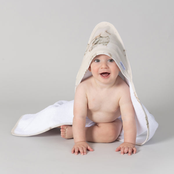 Elephant Bedtime Hooded Towel