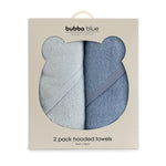Sundae 2PK Hooded Towels - Blueberry - Bubba Blue Australia
