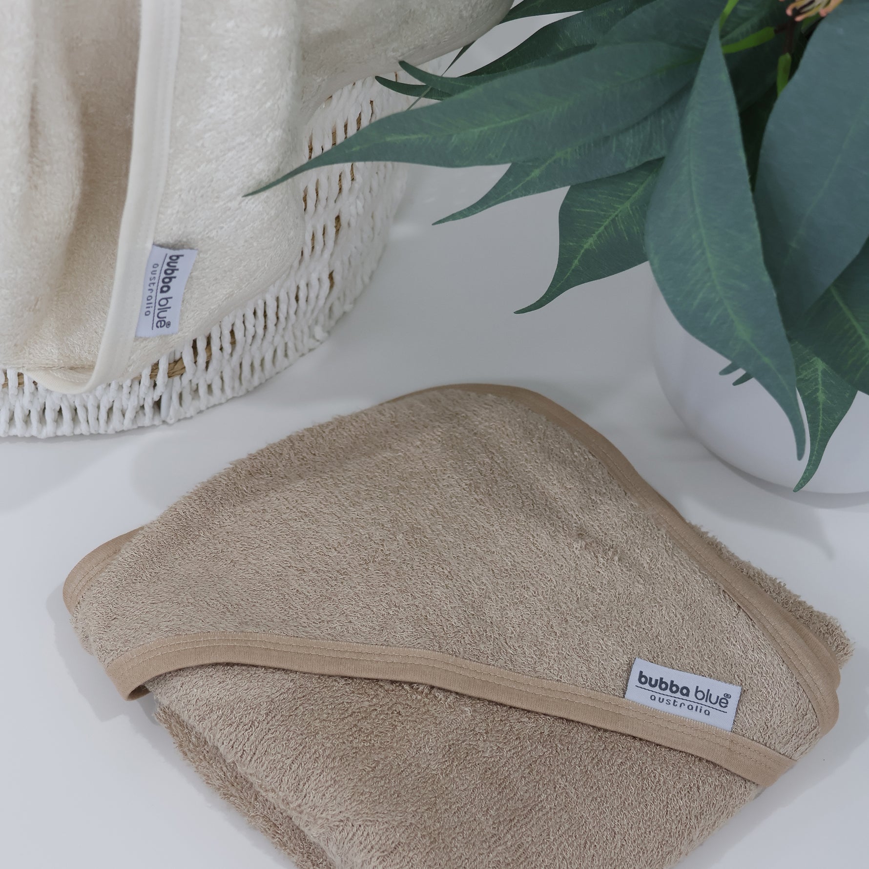 Bubba Sundae 2PK Hooded Towels - Chestnut - Bubba Blue Australia